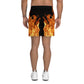 Fire Spirits Men's Athletic Long Shorts - "True Heart"