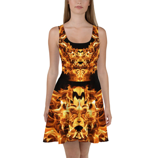 Fire Spirits Skater Dress - "The Beast Within"