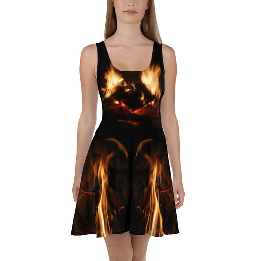 Fire Spirits Skater Dress - "Evolution"