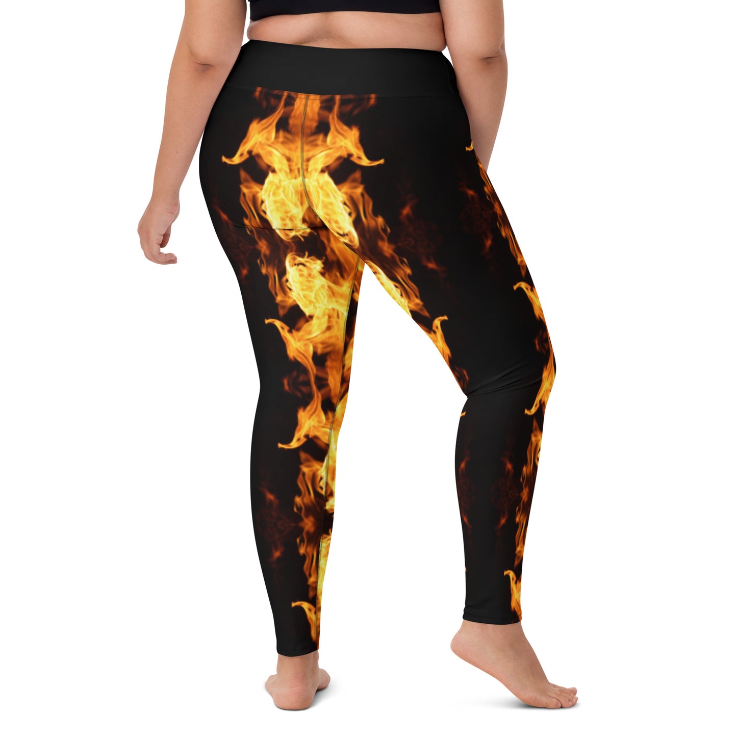 Fire Spirits Yoga Leggings - "Explosive"