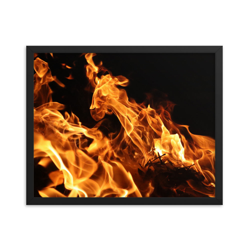 Fire Spirits Framed Photo - "The Crystal"
