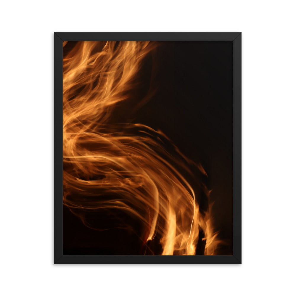 Fire Spirits Framed Photo - "Fire Trail"