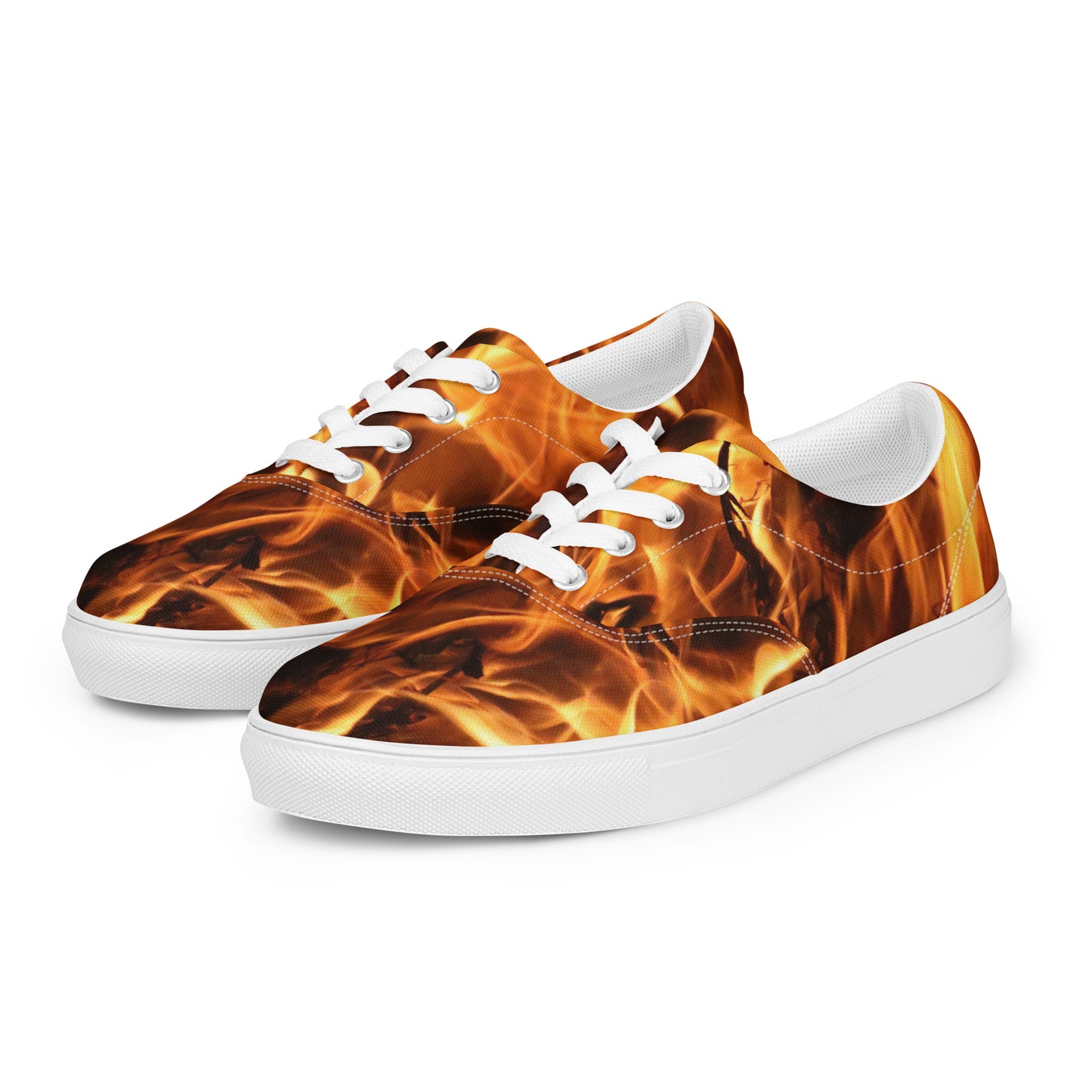Fire Spirits Women’s lace-up canvas shoes - "Walk Your Talk"