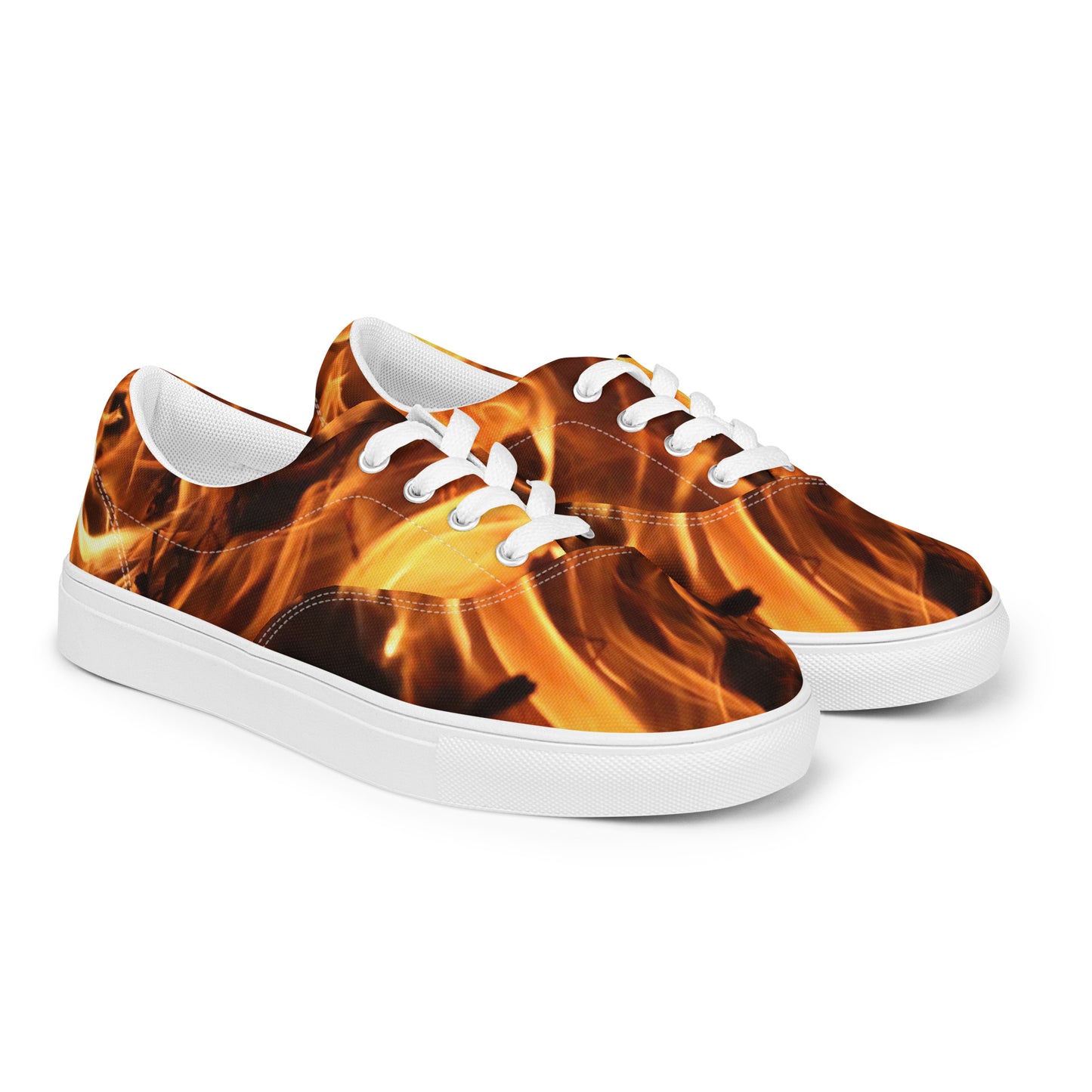 Fire Spirits Women’s lace-up canvas shoes - "Walk Your Talk"